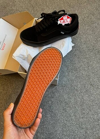 37 Beden siyah Renk Vans SKATE KÖMÜR Kutulu etiketli Üst kalite 36-44 Arası numar