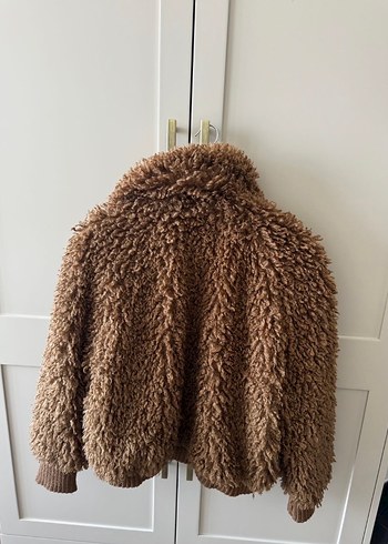 Zara Kahverengi Peluş Kadın Ceket - Görsel 2