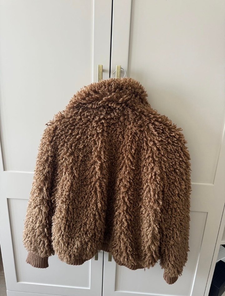 Zara Kahverengi Peluş Kadın Ceket - Görsel 2