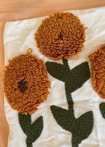 Bohem Tarzı İşlemeli punch Dekoratif Yastık Kılıfı - Görsel 2