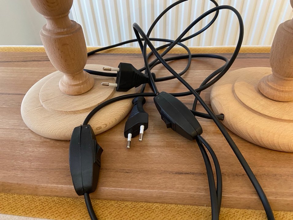 Bej Hasır Abajur 2'li Set - Görsel 5