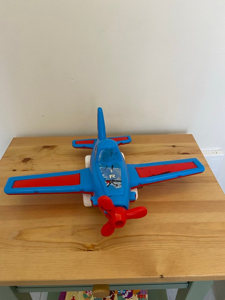Mavi Plastik Oyuncak Uçak - Görsel 2