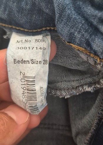 Düğmeli, Normal Boy, Dar Kesim Kadın Kot Pantolon - Görsel 7