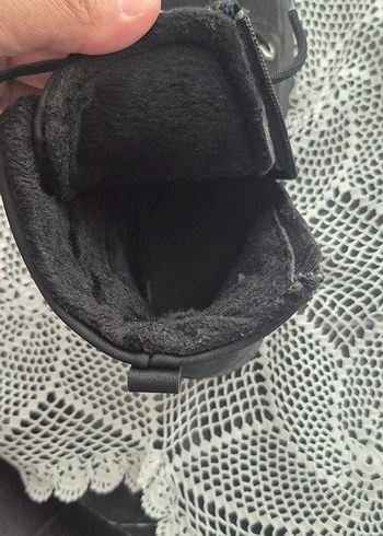 Siyah Fermuarlı Dolgu Topuklu Goth Bot - Görsel 7