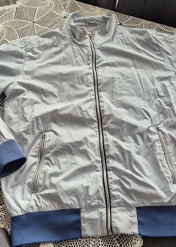 acık mavi Erkek Uzun Kollu Ceket - Görsel 12