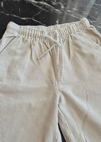 kız çocuk krem  Pamuklu Rahat Kesim Pantolon bir iki kere giyild - Görsel 7