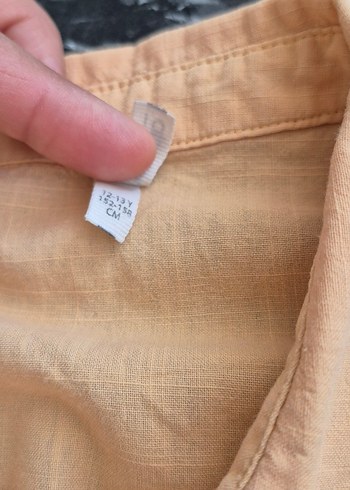 Bej Kolsuz V Yakalı Keten Gömlek - Görsel 6