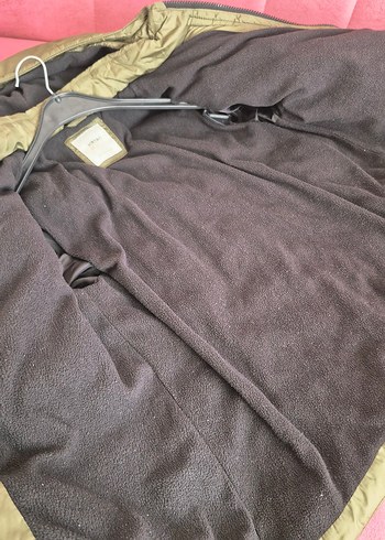 Erkek Çocuk haki yeşik Kapüşonlu Mont - Görsel 10