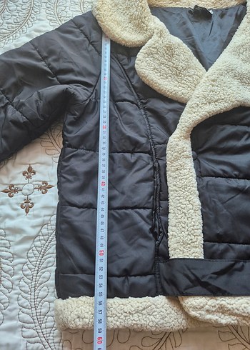 siyah Kadın Kışlık Yumuşak Dokulu Mont - Görsel 8