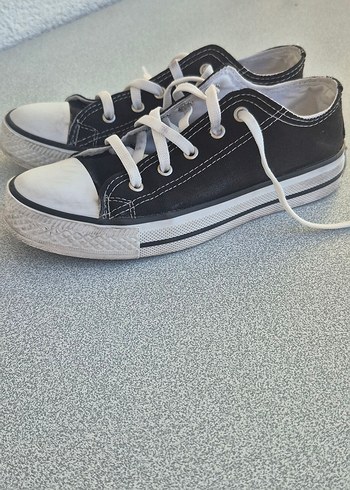 Siyah Beyaz Bağcıklı Kadın Spor Ayakkabı - Görsel 2