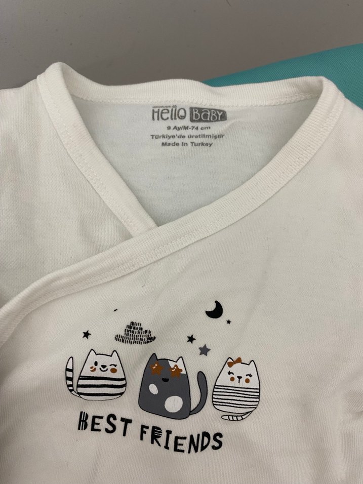 Bebek Erkek Uzun Kollu Baskılı Pamuklu Takımı - Görsel 2