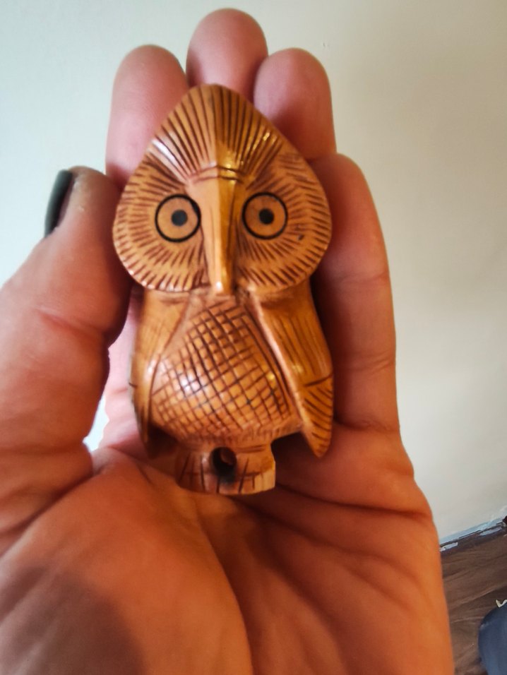 Ahşap Baykuş tütsülük - Görsel 2