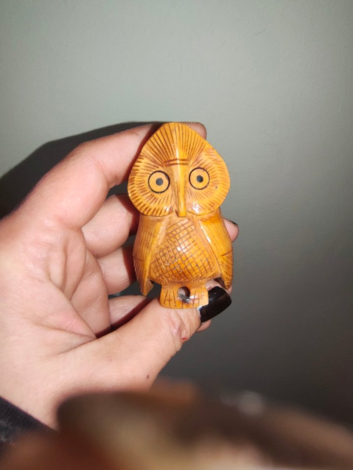 Ahşap Baykuş tütsülük - Görsel 3