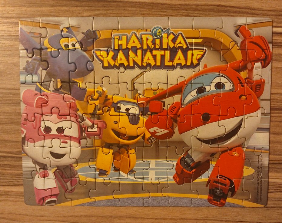 harika kanatlar, arı maya ve cesitli hayvan figürlü puzzlelar - Görsel 3