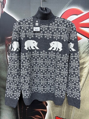 Elmwear BalıkçıY. Desenli Triko Kazak