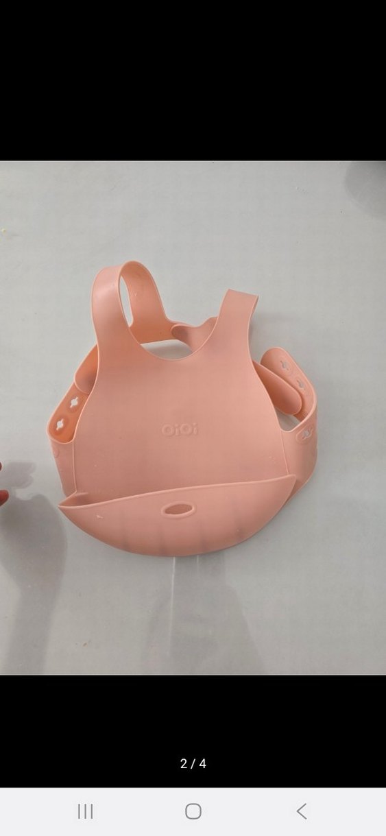 OiOi Silikon Mama Önlüğü - Pembe - Görsel 2