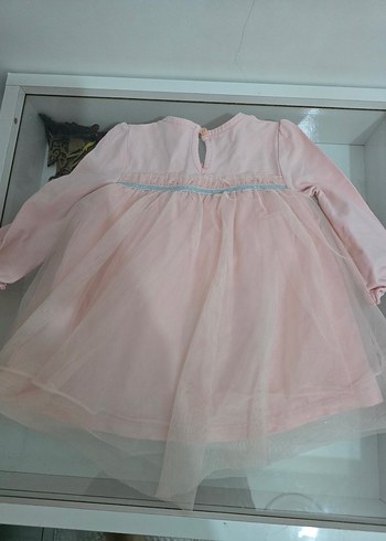Kız Çocuk Pembe Fırfırlı Elbise - Görsel 2