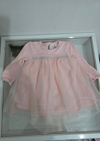 Kız Çocuk Pembe Fırfırlı Elbise - Görsel 3