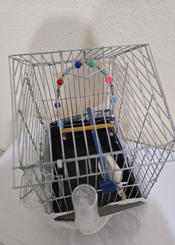 Renkli Boncuklu Kuş Kafesi - Görsel 2