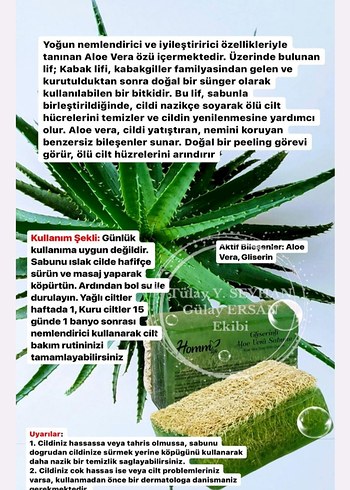 Aloe Vera Özlü Gliserin Sabunu - Görsel 4
