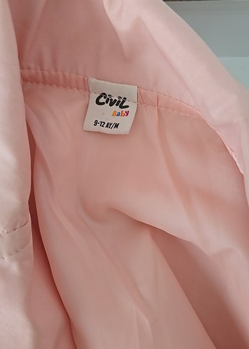 Kız Çocuk Pembe Düğmeli Ceket - Görsel 3