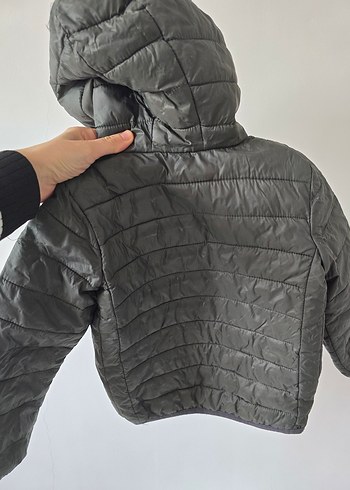 Gri Fermuarlı Erkek Çocuk Mont - Görsel 3