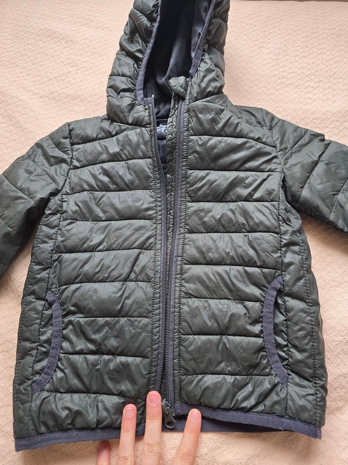 Gri Fermuarlı Erkek Çocuk Mont - Görsel 4