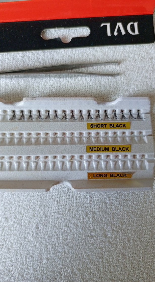 Orta Siyah Takma Kirpikler ve Cımbız - Görsel 3