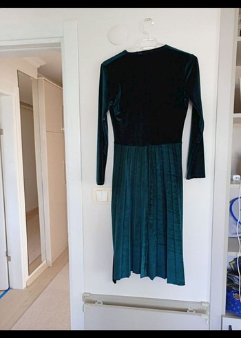 Kadife Pilili Elbise - Görsel 6