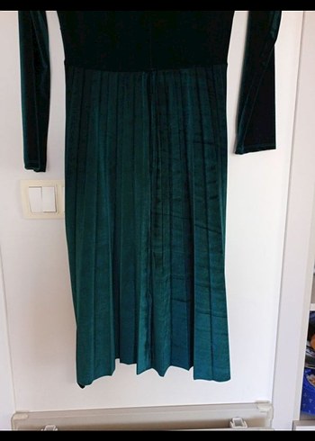 Kadife Pilili Elbise - Görsel 5