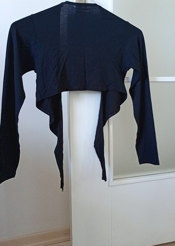 Siyah Uzun Kollu Bolero - Görsel 3