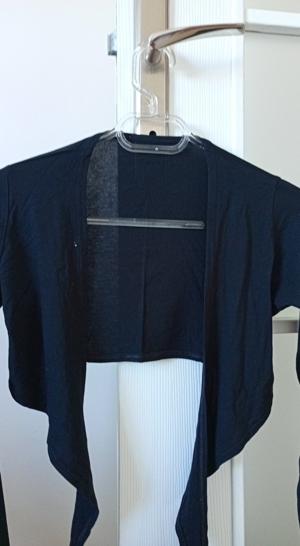 Siyah Uzun Kollu Bolero - Görsel 2