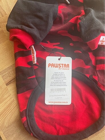  Beden Pawstar Küçük Irk Kapüşonlu Sweat