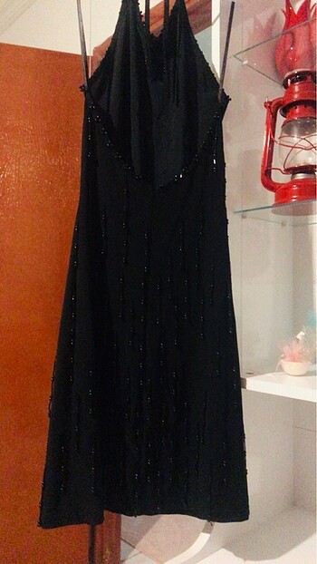 s Beden siyah Renk Kısa gece elbisesi