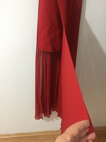 40 Beden kırmızı Renk abiye elbise