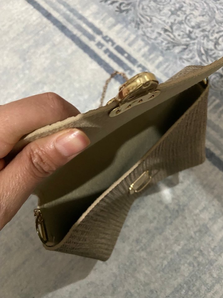 Zincir Detaylı Örgü Kadın Çanta - Görsel 3