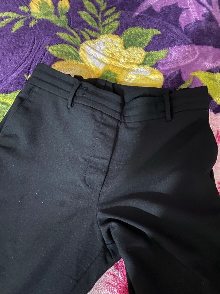 Kadın Siyah Pilili Kumaş Pantolon - Görsel 4