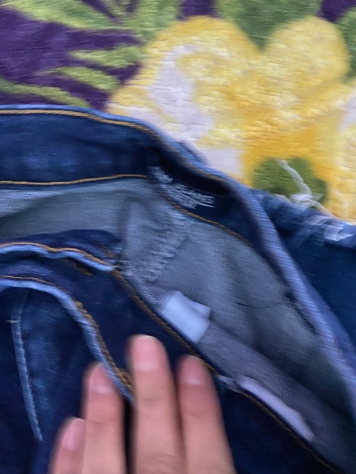 Bordo Bağlama Desenli Salaş Midi Kot - Görsel 5