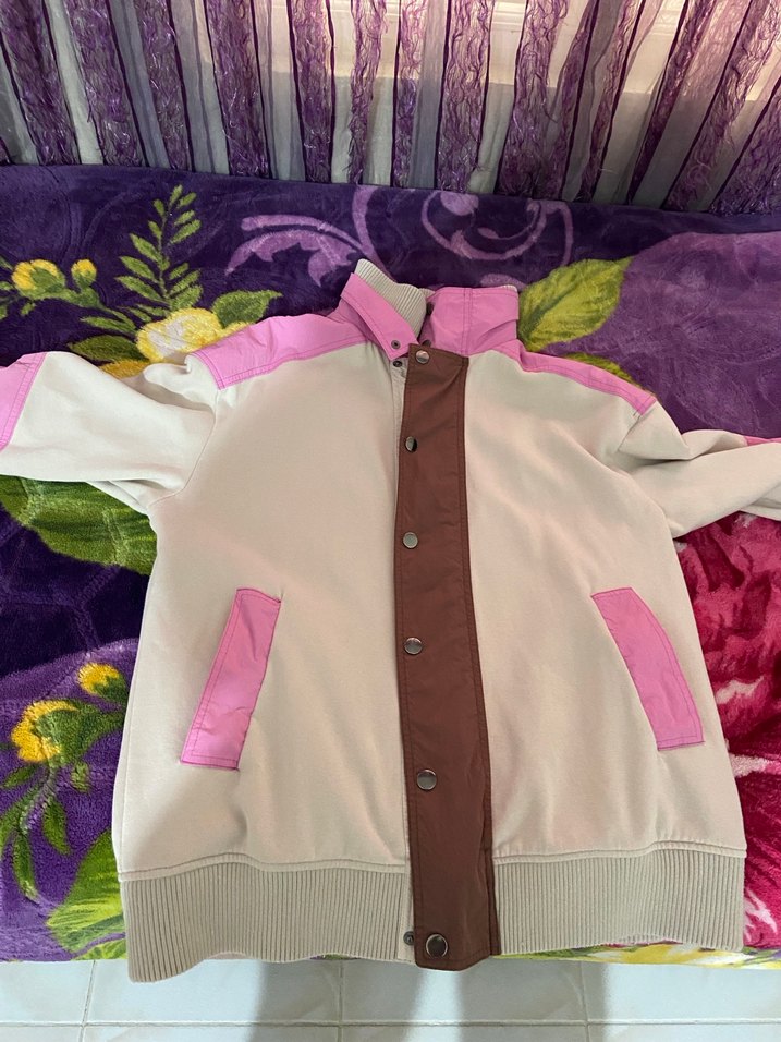 Düğmeli Pastel Renkli Kadın Ceket - Görsel 3