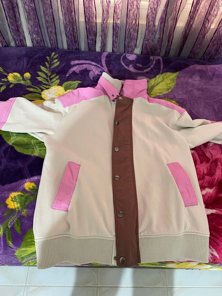 Düğmeli Pastel Renkli Kadın Ceket - Görsel 2