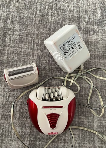 Kırmızı Beyaz Braun Epilatör ve Adaptör - Görsel 2