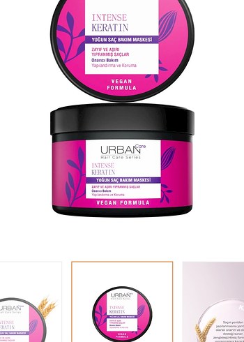 Urban Care Yoğun Keratin Saç Bakım Maskesi 230ml - Görsel 2