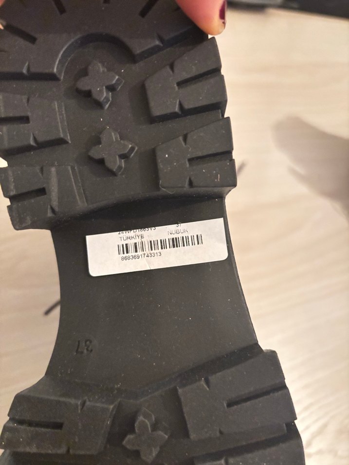 Kahverengi süet dolgu topuklu kadın botları - Görsel 5