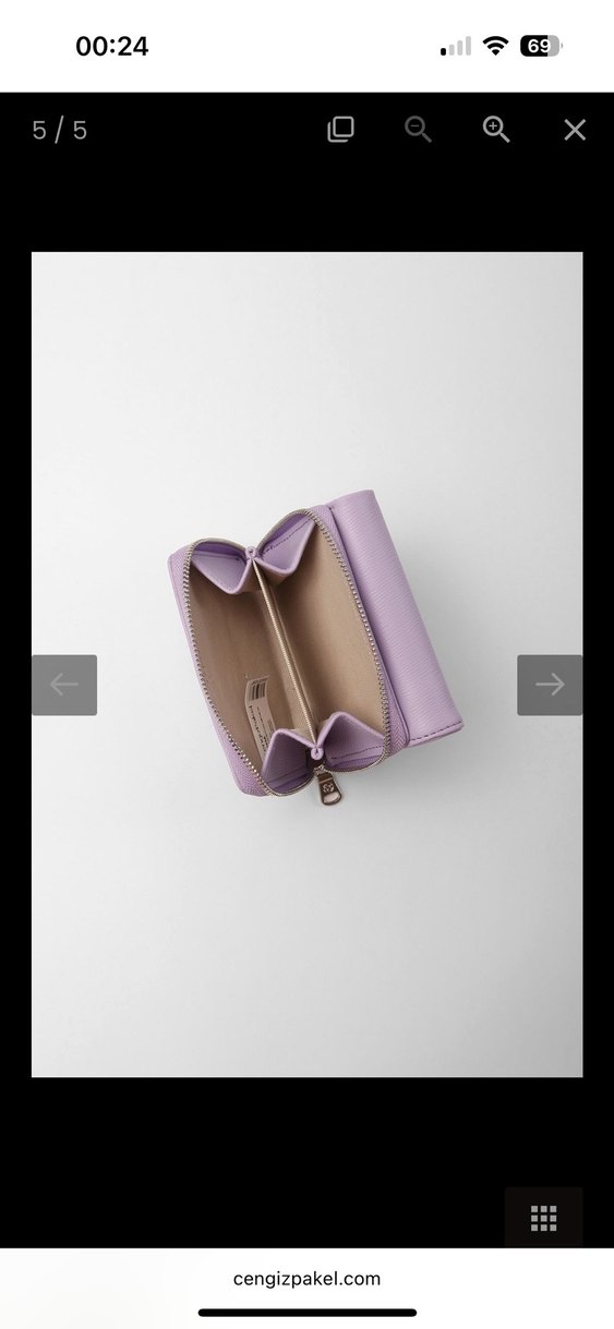 Cengiz Pakel Kadın Cüzdan-Portföy 65221A-Lila - Görsel 5