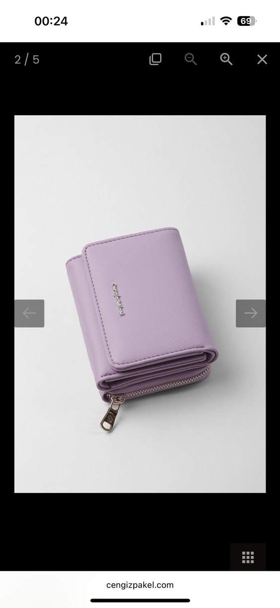 Cengiz Pakel Kadın Cüzdan-Portföy 65221A-Lila - Görsel 2