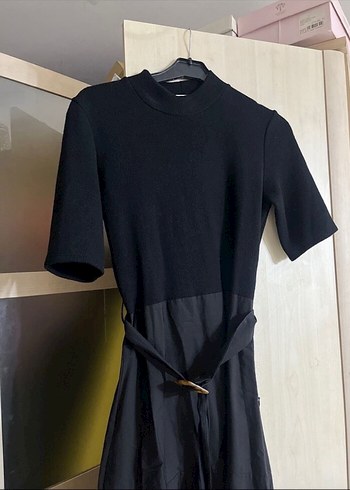 Zara Kadın Normal Boy Deri Midi Etek