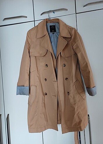 Mavi Bej Trenckot - Görsel 3