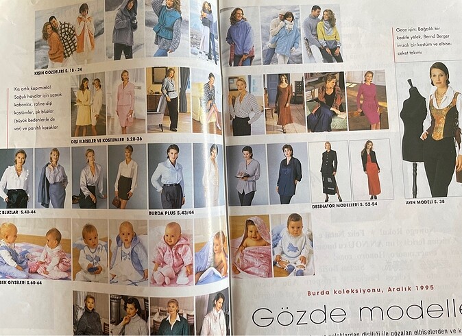 Beden Renk 1995 Aralık Burda dergisi