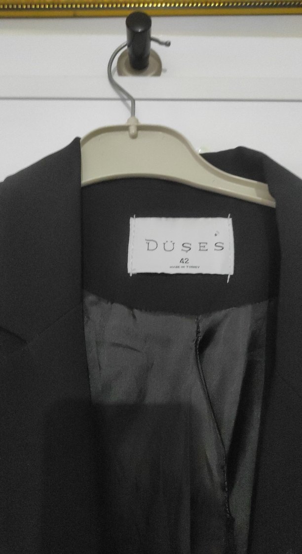 Siyah Düğmeli Kadın Blazer Ceket - Görsel 3