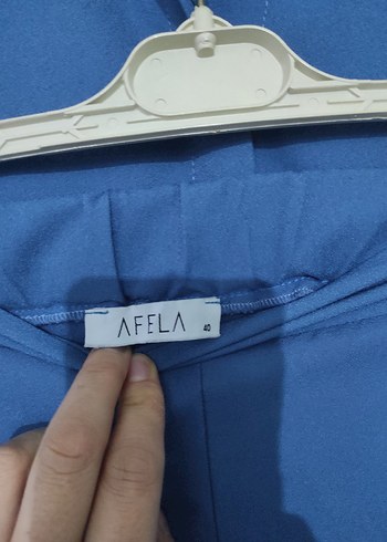 Düğmeli Uzun Kollu Lacivert Kadın takım - Görsel 4